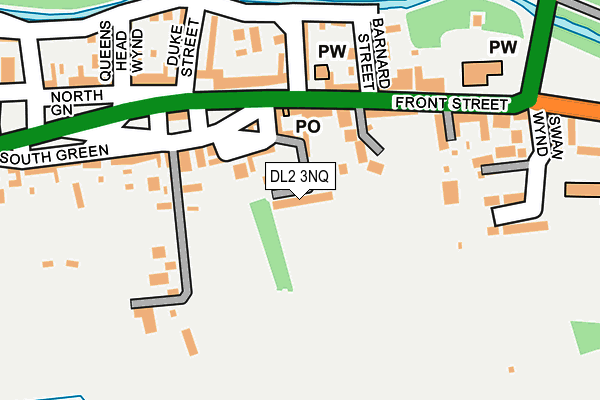 DL2 3NQ map - OS OpenMap – Local (Ordnance Survey) DL2 3NQ map - OS OpenMap – Local (Ordnance Survey)