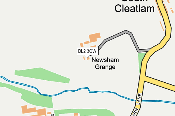 DL2 3QW map - OS OpenMap – Local (Ordnance Survey) DL2 3QW map - OS OpenMap – Local (Ordnance Survey)