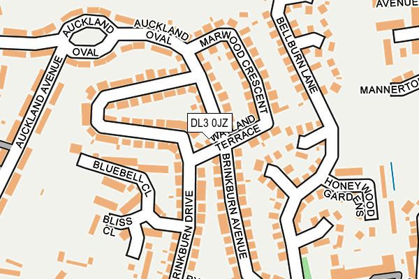 DL3 0JZ map - OS OpenMap – Local (Ordnance Survey) DL3 0JZ map - OS OpenMap – Local (Ordnance Survey)
