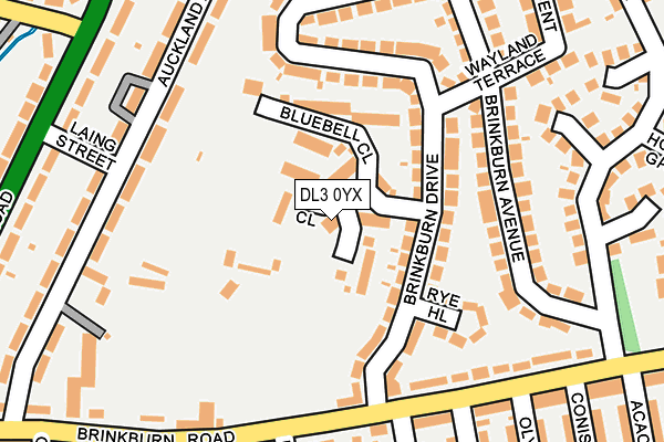 DL3 0YX map - OS OpenMap – Local (Ordnance Survey) DL3 0YX map - OS OpenMap – Local (Ordnance Survey)