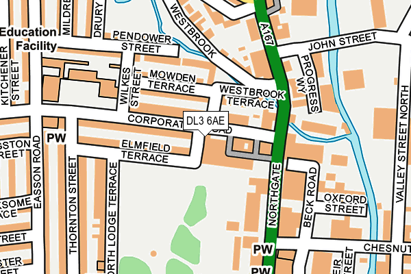 DL3 6AE map - OS OpenMap – Local (Ordnance Survey) DL3 6AE map - OS OpenMap – Local (Ordnance Survey)