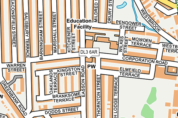 DL3 6AR map - OS OpenMap – Local (Ordnance Survey) DL3 6AR map - OS OpenMap – Local (Ordnance Survey)