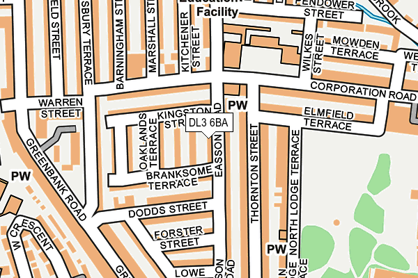 DL3 6BA map - OS OpenMap – Local (Ordnance Survey) DL3 6BA map - OS OpenMap – Local (Ordnance Survey)