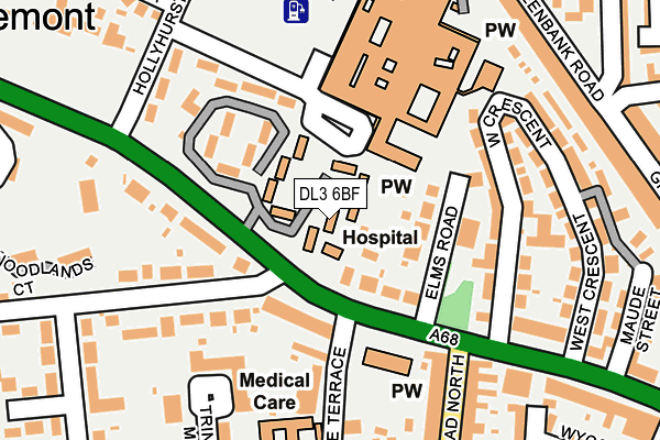 DL3 6BF map - OS OpenMap – Local (Ordnance Survey) DL3 6BF map - OS OpenMap – Local (Ordnance Survey)