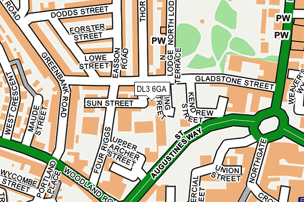 DL3 6GA map - OS OpenMap – Local (Ordnance Survey) DL3 6GA map - OS OpenMap – Local (Ordnance Survey)