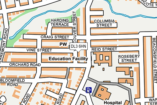 DL3 6HN map - OS OpenMap – Local (Ordnance Survey) DL3 6HN map - OS OpenMap – Local (Ordnance Survey)
