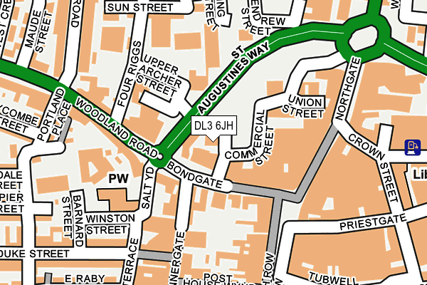 DL3 6JH map - OS OpenMap – Local (Ordnance Survey) DL3 6JH map - OS OpenMap – Local (Ordnance Survey)