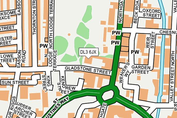 DL3 6JX map - OS OpenMap – Local (Ordnance Survey) DL3 6JX map - OS OpenMap – Local (Ordnance Survey)