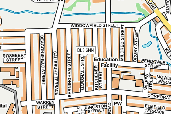 DL3 6NN map - OS OpenMap – Local (Ordnance Survey) DL3 6NN map - OS OpenMap – Local (Ordnance Survey)