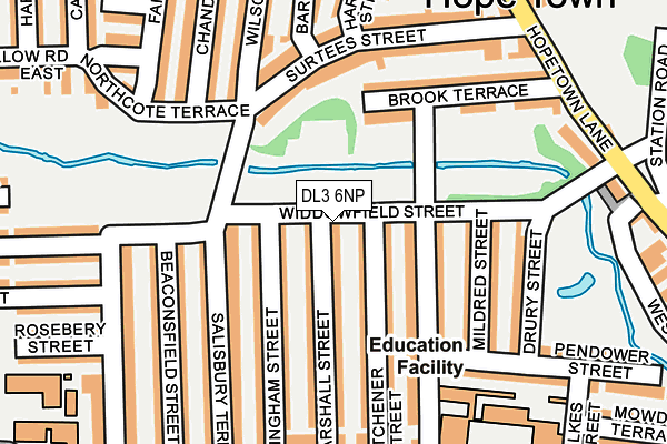 DL3 6NP map - OS OpenMap – Local (Ordnance Survey) DL3 6NP map - OS OpenMap – Local (Ordnance Survey)