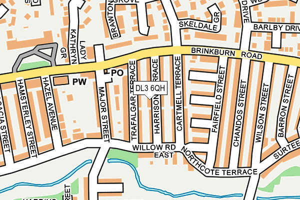 DL3 6QH map - OS OpenMap – Local (Ordnance Survey) DL3 6QH map - OS OpenMap – Local (Ordnance Survey)