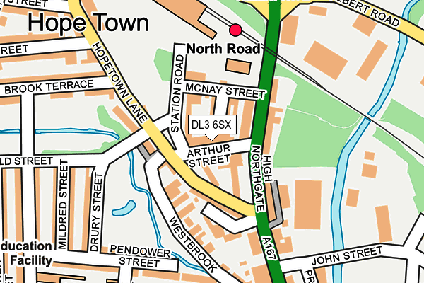 DL3 6SX map - OS OpenMap – Local (Ordnance Survey) DL3 6SX map - OS OpenMap – Local (Ordnance Survey)