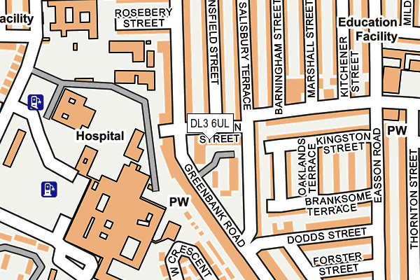 DL3 6UL map - OS OpenMap – Local (Ordnance Survey) DL3 6UL map - OS OpenMap – Local (Ordnance Survey)
