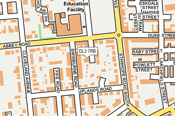 DL3 7RB map - OS OpenMap – Local (Ordnance Survey) DL3 7RB map - OS OpenMap – Local (Ordnance Survey)