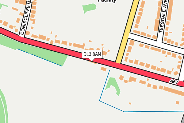 DL3 8AN map - OS OpenMap – Local (Ordnance Survey) DL3 8AN map - OS OpenMap – Local (Ordnance Survey)