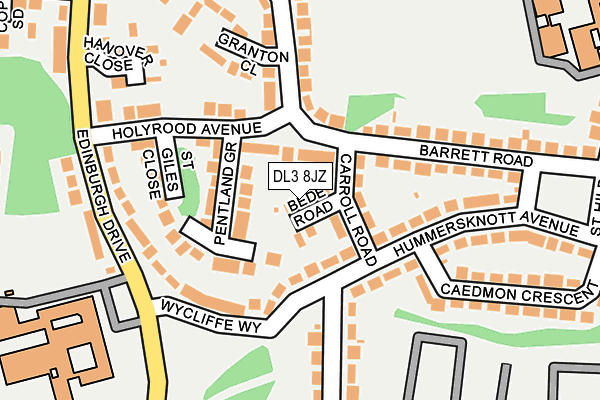 DL3 8JZ map - OS OpenMap – Local (Ordnance Survey) DL3 8JZ map - OS OpenMap – Local (Ordnance Survey)
