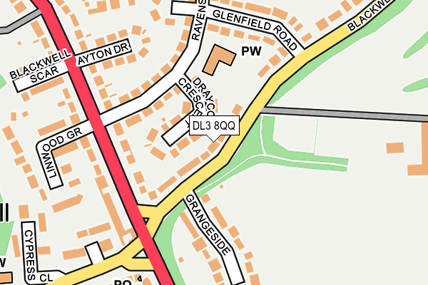 DL3 8QQ map - OS OpenMap – Local (Ordnance Survey) DL3 8QQ map - OS OpenMap – Local (Ordnance Survey)