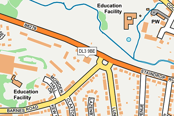 DL3 9BE map - OS OpenMap – Local (Ordnance Survey)