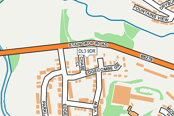 DL3 9DR map - OS OpenMap – Local (Ordnance Survey) DL3 9DR map - OS OpenMap – Local (Ordnance Survey)