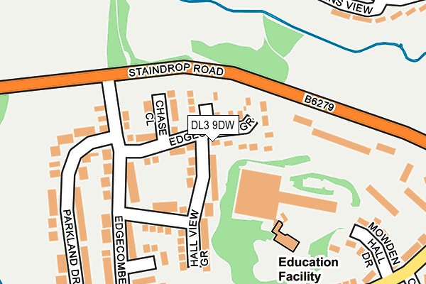 DL3 9DW map - OS OpenMap – Local (Ordnance Survey) DL3 9DW map - OS OpenMap – Local (Ordnance Survey)