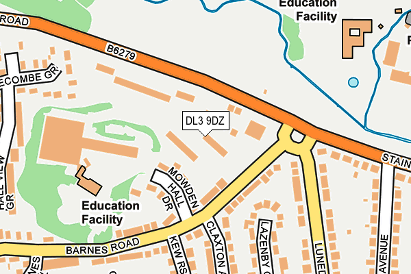 DL3 9DZ map - OS OpenMap – Local (Ordnance Survey) DL3 9DZ map - OS OpenMap – Local (Ordnance Survey)