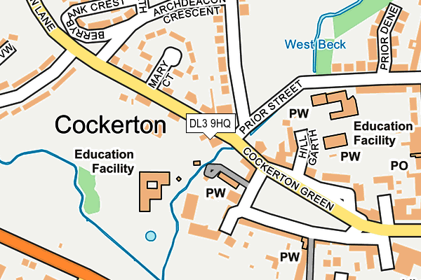 DL3 9HQ map - OS OpenMap – Local (Ordnance Survey) DL3 9HQ map - OS OpenMap – Local (Ordnance Survey)