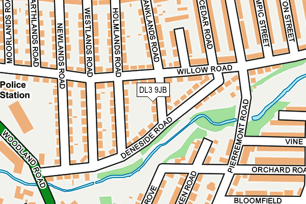DL3 9JB map - OS OpenMap – Local (Ordnance Survey) DL3 9JB map - OS OpenMap – Local (Ordnance Survey)