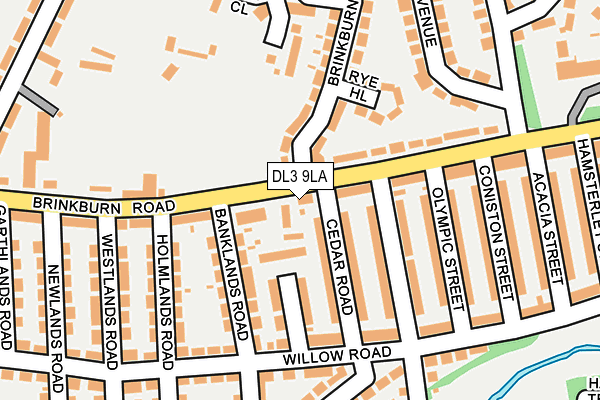 DL3 9LA map - OS OpenMap – Local (Ordnance Survey) DL3 9LA map - OS OpenMap – Local (Ordnance Survey)
