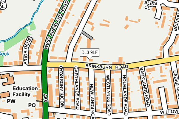 DL3 9LF map - OS OpenMap – Local (Ordnance Survey) DL3 9LF map - OS OpenMap – Local (Ordnance Survey)