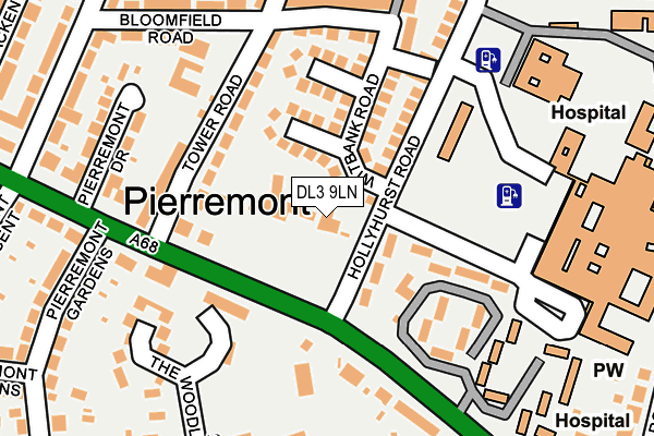 DL3 9LN map - OS OpenMap – Local (Ordnance Survey) DL3 9LN map - OS OpenMap – Local (Ordnance Survey)