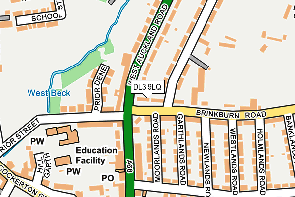 DL3 9LQ map - OS OpenMap – Local (Ordnance Survey) DL3 9LQ map - OS OpenMap – Local (Ordnance Survey)