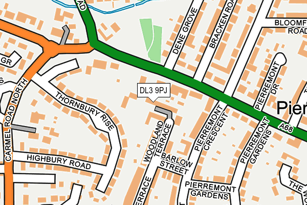 DL3 9PJ map - OS OpenMap – Local (Ordnance Survey) DL3 9PJ map - OS OpenMap – Local (Ordnance Survey)
