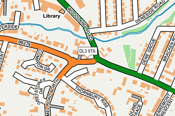 DL3 9TA map - OS OpenMap – Local (Ordnance Survey) DL3 9TA map - OS OpenMap – Local (Ordnance Survey)