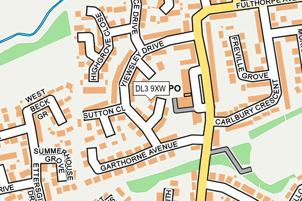DL3 9XW map - OS OpenMap – Local (Ordnance Survey) DL3 9XW map - OS OpenMap – Local (Ordnance Survey)