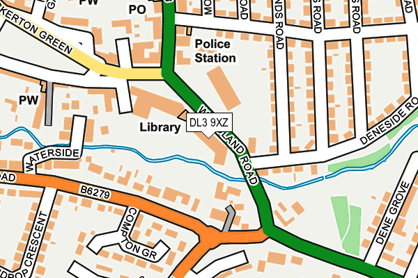 DL3 9XZ map - OS OpenMap – Local (Ordnance Survey) DL3 9XZ map - OS OpenMap – Local (Ordnance Survey)