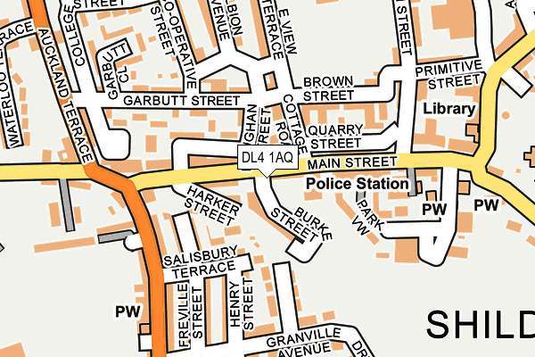 DL4 1AQ map - OS OpenMap – Local (Ordnance Survey)