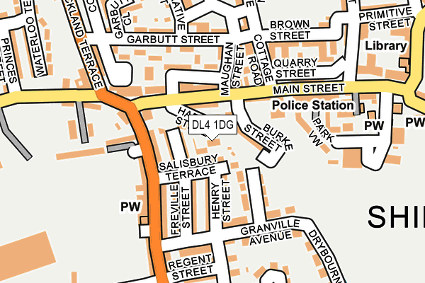 DL4 1DG map - OS OpenMap – Local (Ordnance Survey) DL4 1DG map - OS OpenMap – Local (Ordnance Survey)