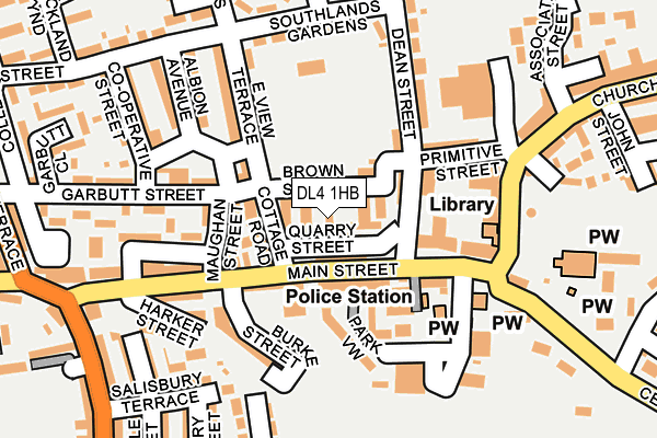 DL4 1HB map - OS OpenMap – Local (Ordnance Survey) DL4 1HB map - OS OpenMap – Local (Ordnance Survey)