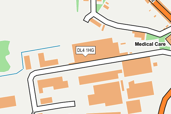 DL4 1HG map - OS OpenMap – Local (Ordnance Survey) DL4 1HG map - OS OpenMap – Local (Ordnance Survey)