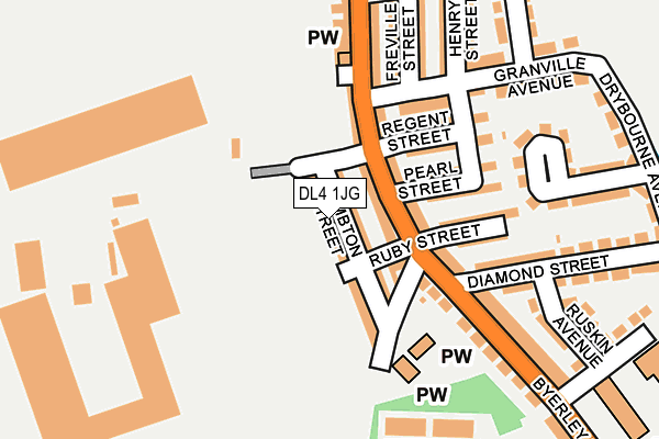 DL4 1JG map - OS OpenMap – Local (Ordnance Survey) DL4 1JG map - OS OpenMap – Local (Ordnance Survey)