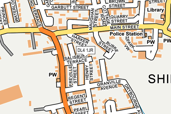 DL4 1JR map - OS OpenMap – Local (Ordnance Survey) DL4 1JR map - OS OpenMap – Local (Ordnance Survey)