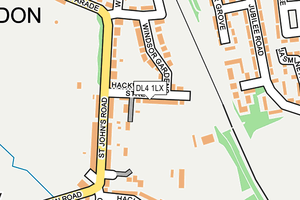 DL4 1LX map - OS OpenMap – Local (Ordnance Survey) DL4 1LX map - OS OpenMap – Local (Ordnance Survey)