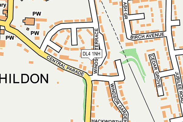 DL4 1NH map - OS OpenMap – Local (Ordnance Survey) DL4 1NH map - OS OpenMap – Local (Ordnance Survey)