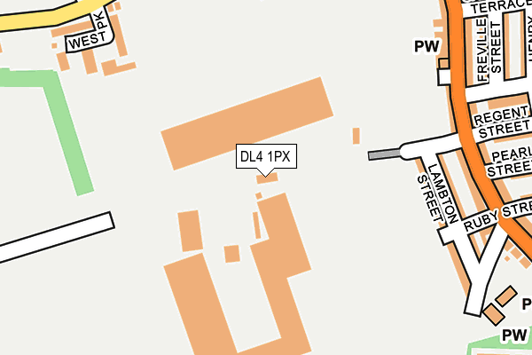 DL4 1PX map - OS OpenMap – Local (Ordnance Survey) DL4 1PX map - OS OpenMap – Local (Ordnance Survey)