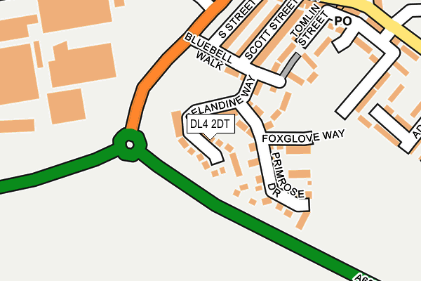 DL4 2DT map - OS OpenMap – Local (Ordnance Survey) DL4 2DT map - OS OpenMap – Local (Ordnance Survey)