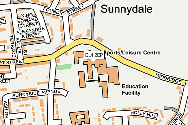 DL4 2EP map - OS OpenMap – Local (Ordnance Survey) DL4 2EP map - OS OpenMap – Local (Ordnance Survey)