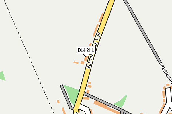 DL4 2HL map - OS OpenMap – Local (Ordnance Survey) DL4 2HL map - OS OpenMap – Local (Ordnance Survey)