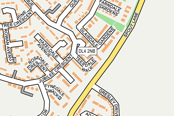 DL4 2NB map - OS OpenMap – Local (Ordnance Survey) DL4 2NB map - OS OpenMap – Local (Ordnance Survey)