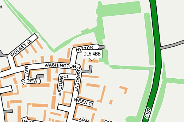DL5 4BB map - OS OpenMap – Local (Ordnance Survey) DL5 4BB map - OS OpenMap – Local (Ordnance Survey)