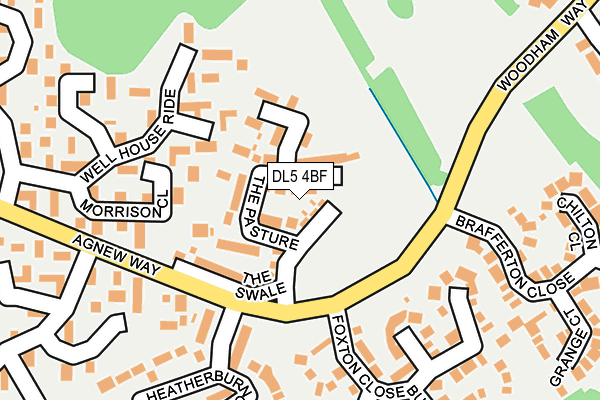 DL5 4BF map - OS OpenMap – Local (Ordnance Survey) DL5 4BF map - OS OpenMap – Local (Ordnance Survey)